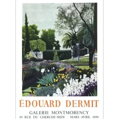 DERMIT Édouard - Lithographie "Exposition Galerie Montmorency, Paris" 71x49cm - 1959