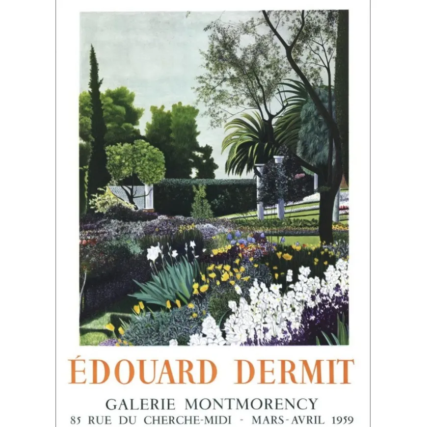 DERMIT Édouard - Lithographie "Exposition Galerie Montmorency, Paris" 71x49cm - 1959