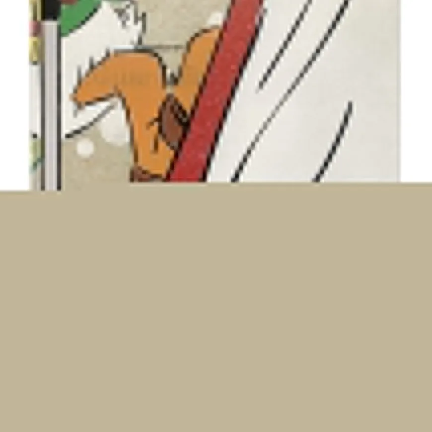 DEZACHE - Peinture originale sur carte "Donald Duck sous la neige - 2" - 54x34cm - 2022