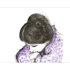 D'HAUTERIVES Arnaud - Lithographie "Femme" 32x25cm - 1971