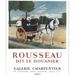 DOUANIER Rousseau  (ROUSSEAU Henri dit) - Lithographie "Exposition Galerie Charpentier, Paris" 65x52cm - 1961