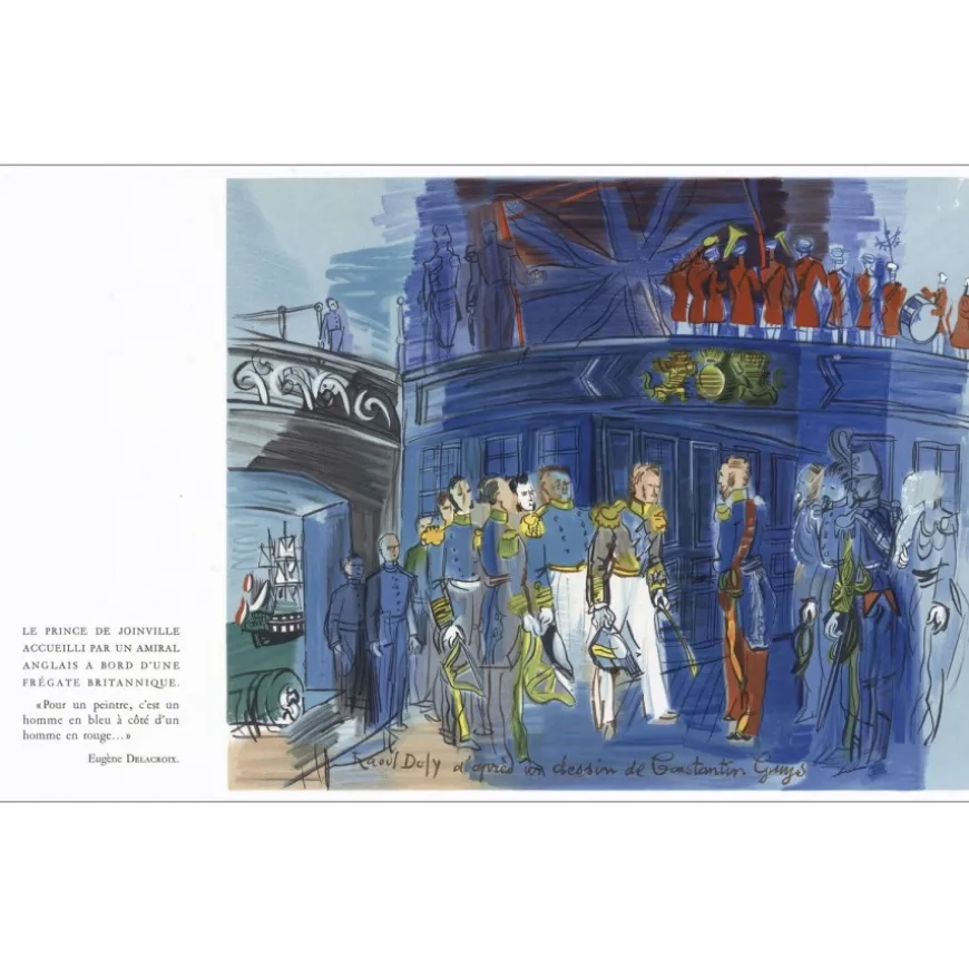 DUFY Raoul - Lithographie "Le prince de Joinville" 30x48cm - 1965