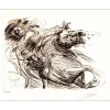 DUPUIS Jean - Lithographie originale "La Parade" 27x35cm