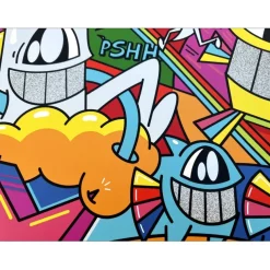 EL PEZ - Sérigraphie "Catch the Stars III" - 55x38cm - 2022 - Rehaussée de brillants !