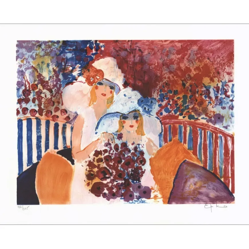 EPKO - Lithographie originale "Élégantes" 55x75cm