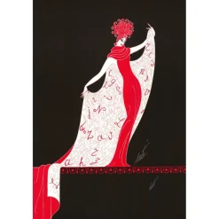 ERTÉ - Lithographie "L'alphabet" 75x50cm