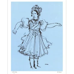 EVEN Jean - Lithographie "La Hongroise" 32x25cm - 1971