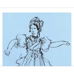 EVEN Jean - Lithographie "La Hongroise" 32x25cm - 1971