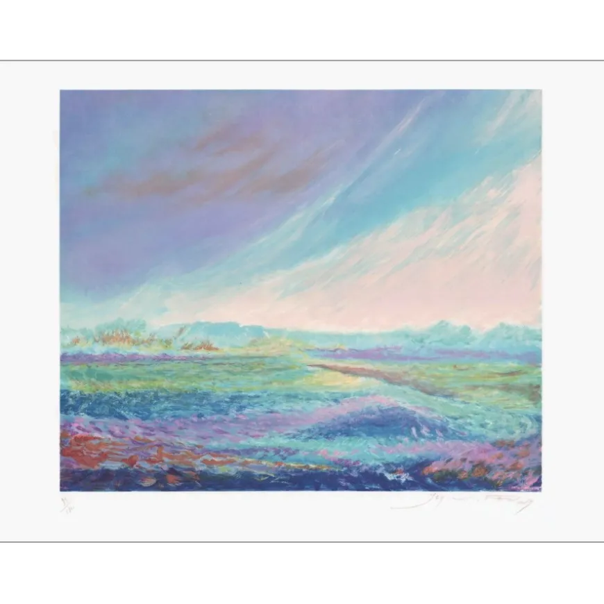 FERNAND Jean - Lithographie originale "Alysées" 56x76cm