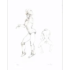 FINI Léonor - Gravure originale à la pointe sèche "Élus de la nuit 08" 38x28cm - 1986 - N°16/31