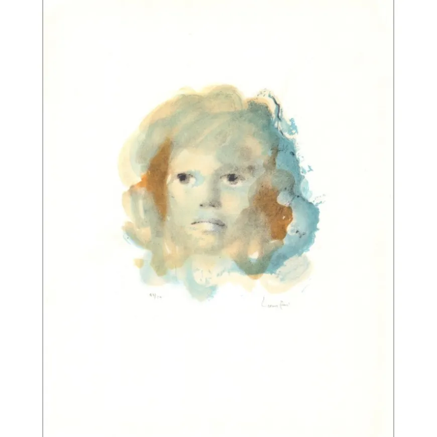 FINI Léonor - Lithographie originale "Portrait de femme" 65x50cm