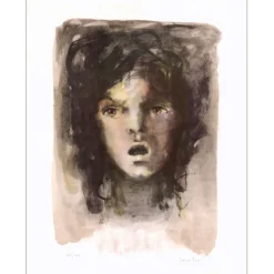 FINI Léonor - Lithographie originale "La mémoire offensée" 65x50cm - 1974