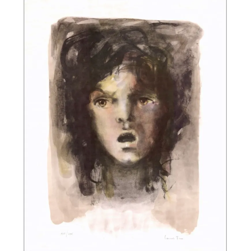 FINI Léonor - Lithographie originale "La mémoire offensée" 65x50cm - 1974