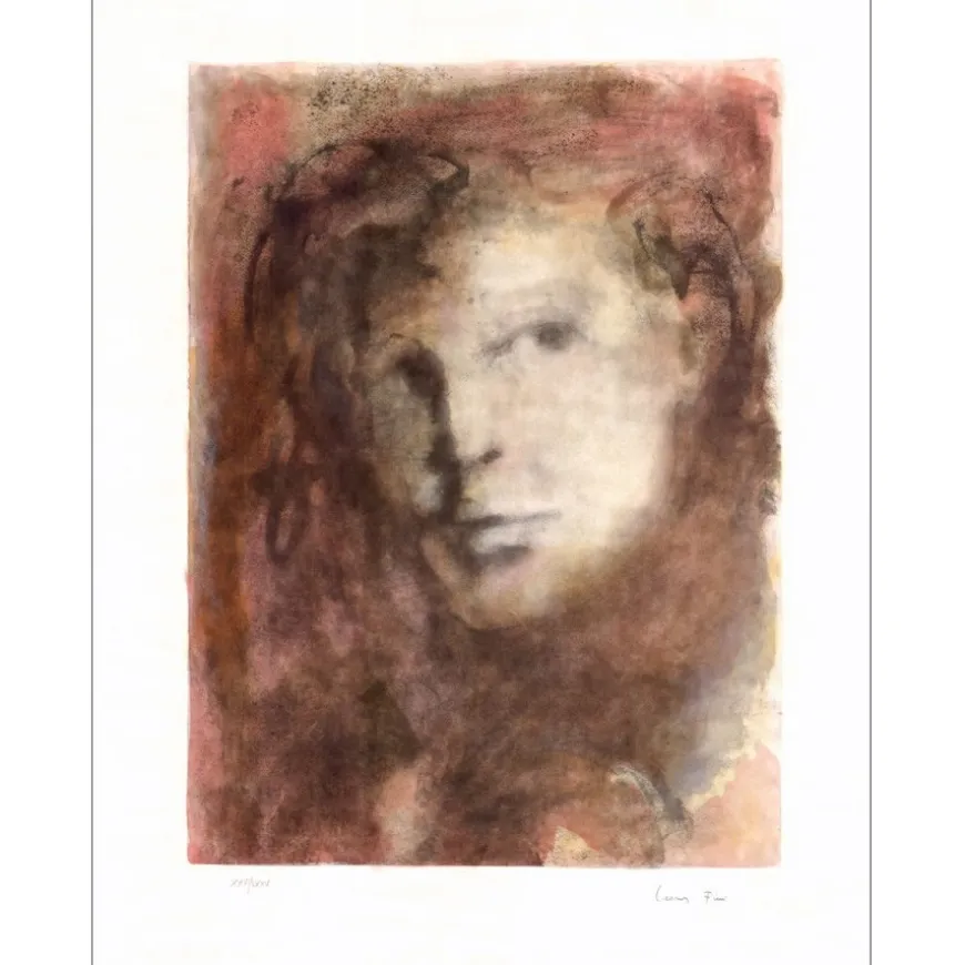 FINI Léonor - Lithographie originale "Le regard sombre" 65x50cm - 1974