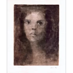 FINI Léonor - Lithographie originale "Visage de Delie" 65x50cm - 1974
