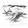 FONTANAROSA Lucien - Lithographie signée au crayon "Pont à Marseille" 27x21cm - 1961