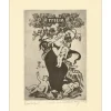FRIANT Emile - Lithographie "Composition pour la pharmacie Ferry à Nancy" 44x32cm - 1910
