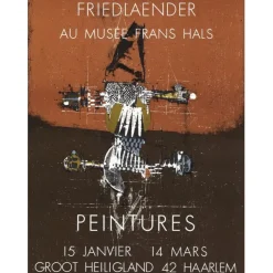 FRIEDLAENDER Johnny - Lithographie "Exposition Galerie Gloot Heiligland, Haarlem" 75x56cm - 1977