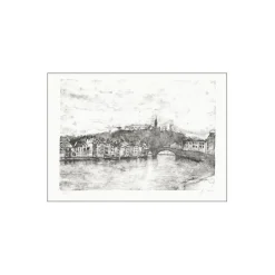 GANTNER Bernard - Lithographie originale "Au bord de l'eau" 46x66 cm - Papier Japon