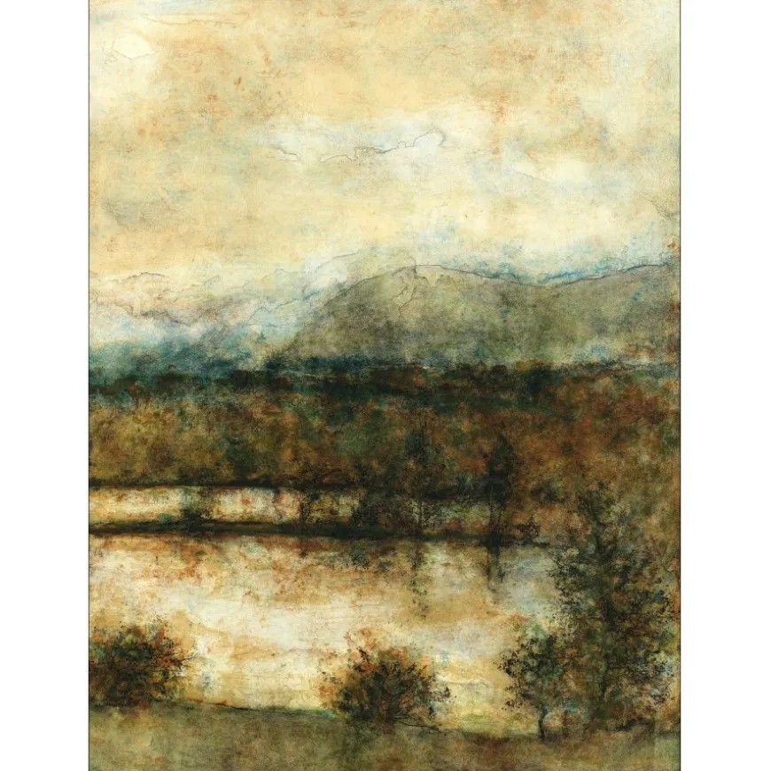 GANTNER Bernard - Lithographie originale "Les étangs" 65x47 cm