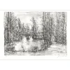 GANTNER Bernard - Lithographie originale "Le pont" 33x48cm