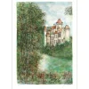 GANTNER Bernard - Lithographie originale "Château de Cléron" 53x38cm