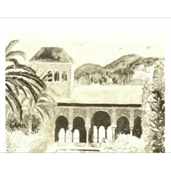 GARCIA-FONS Pierre - Lithographie "Alhambra" 32x25cm - 1971