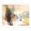 GELIS Daniel - Lithographie originale "Paysage de Provence"  55x75cm