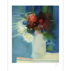 GELIS Daniel - Lithographie originale "Le bouquet"  76x54cm