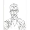 GIACOMETTI Alberto - Lithographie "Portrait d'homme 02" 38x28cm - 1961