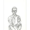 GIACOMETTI Alberto - Lithographie "Portrait d'homme 03" 38x28cm - 1961