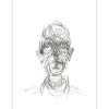GIACOMETTI Alberto - Lithographie "Portrait d'homme 01" 38x28cm - 1961