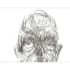 GIACOMETTI Alberto - Lithographie "Portrait d'homme 01" 38x28cm - 1961