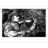 GRÜNBERG Roland - Lithographie originale "Un Klezmer inconnu" 29x41cm