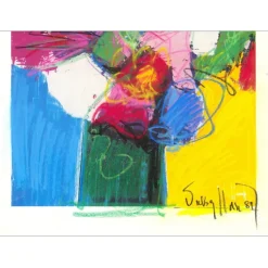 HASCH Victor - Lithographie rehaussée "Le Bouquet de fleurs" 76x56cm