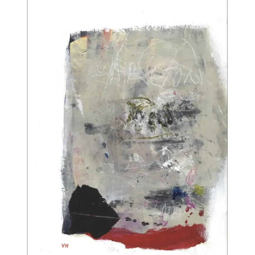 HASCH Victor - Peinture originale à l'acrylique sur papier "Carlton" 75x56cm