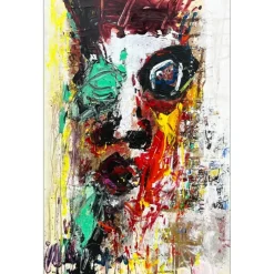 HASCH Victor - Peinture originale à l'acrylique sur toile "Portrait I" 100x65cm (40M)