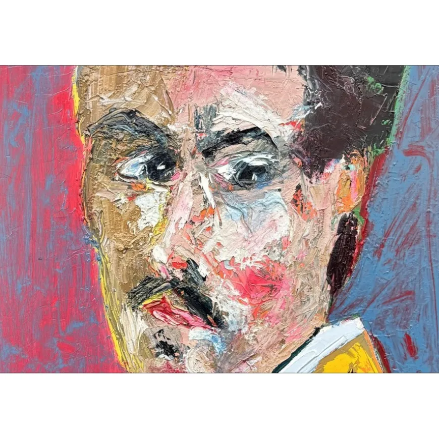 HASCH Victor - Peinture originale à l'acrylique sur toile "El Picador" 65x54cm (15F) - 1998