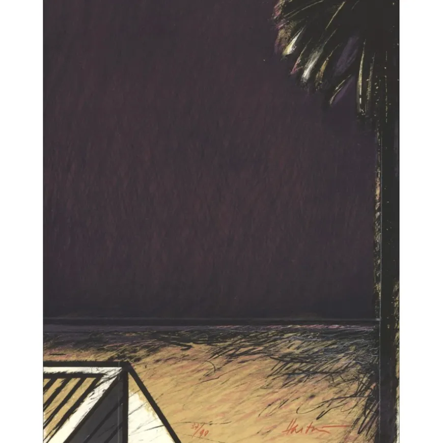 HASTAIRE Claude - Lithographie originale "Composition III" 65x50cm