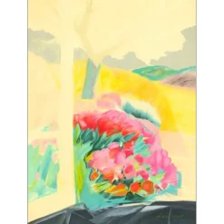HEMERET Claude - Lithographie originale "Fenêtre Méditerranéenne" 53x38cm