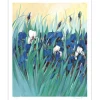 HEMERET Claude - Lithographie originale "Champ d'Iris" 93x75cm