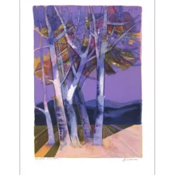 HILAIRE Camille - Lithographie originale "Les arbres" 76x56cm