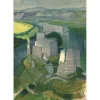HILAIRE Camille - Lithographie originale "La Normandie, Gaillard" 53x37cm