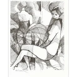HILAIRE Camille - Lithographie "La Femme" 32x25cm