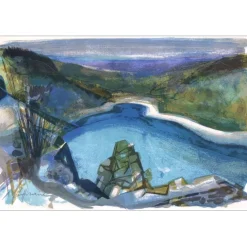 HILAIRE Camille - Lithographie originale "Le lac de la Lauch" 40x59cm - 1975