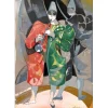 HILAIRE Camille - Lithographie originale "Le cirque, le clown musicien" 53x37cm