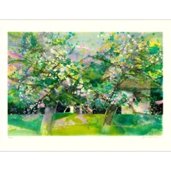 HILAIRE Camille - Lithographie originale "Verger, Hymne au printemps" 56x76cm