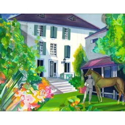 HILAIRE Camille - Lithographie originale "Le Manoir du Mad" 56x76cm