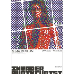 INVADER - Affiche "Exposition RUBIKCUBIST 2" 60x40cm - 2023