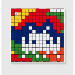 INVADER - Giclée sur Panneau "Rubik Camouflage NVDR1-2" 100x100cm - 2023